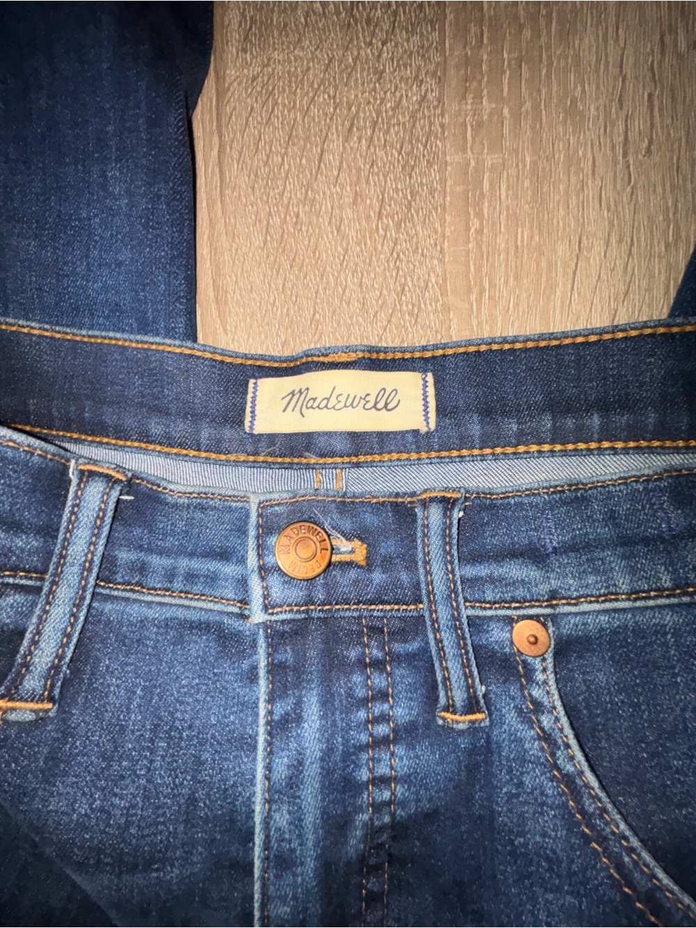 💙 Madewell 10" High-Rise Skinny Denim Jeans Dark Wash Size 28T